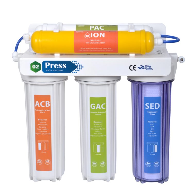 O2press 5-stage mechanical water purifier device