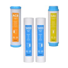 O2Press Home Water Purifier Filter Periodic Replacement Pack, Model OP-FP-4s, Set of 4 pcs