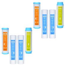 O2Press Home Water Purifier Filter Periodic Replacement Pack, Model O2P-f8s, Set of 8 pcs