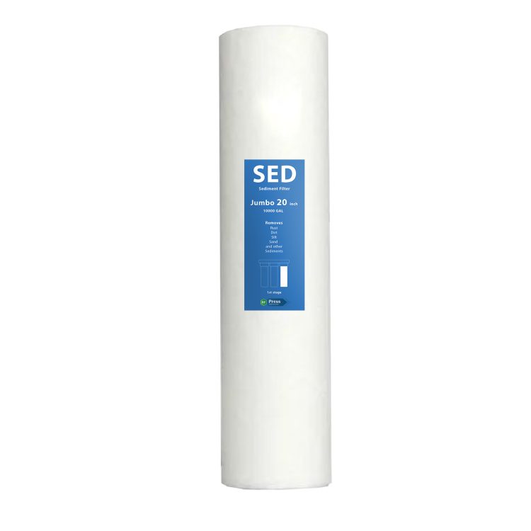 o2press jumbo spun filter cartridge 20 inch x 4.5 inch OD, 100% virgin pp filter, Use in tank filter/Whole house water filters/commercial ro filter cartridge