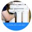 Why is a fiber filter used in the third filter chamber?