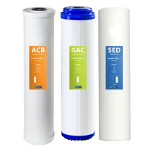 O2press Jumbo 20 inch Water Purifier Filter Set model JW-J3, 3Pcs Set