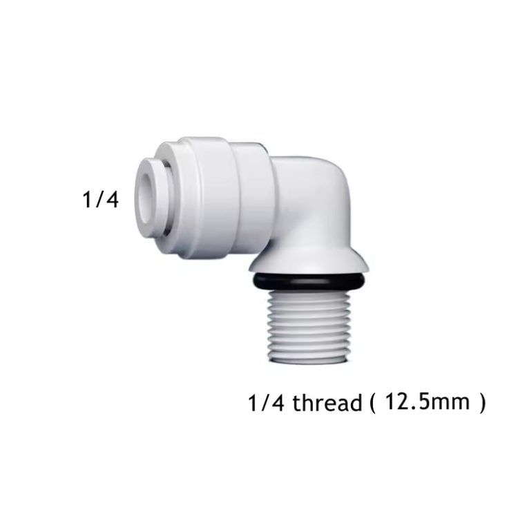 Elbow housing connector for household water purifier