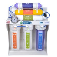 Professional 7-Stage Water Purifier O2 Press Model 7UP | Produces 300 Liters of Pure Water Daily + 4-Gallon Storage Tank | Coconut Carbon Filters for Healthier Water and Exceptional Taste
