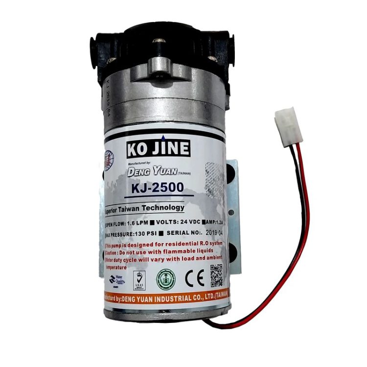 Taiwanese booster pump of water purifier brand KO JIN, model 2500 gallons with pumping pressure of 125 psi