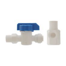 plastic 3-way connection and Inlet Ball Valve 1/2″ to 1/4″ Tube for water purifiers pack of 2pcs
