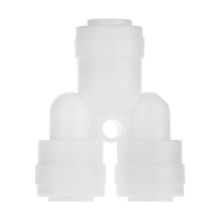 3-way fitting connector for connecting water purifier or refrigerator , model Y 1/4 inch